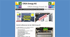 Desktop Screenshot of creaenergy.ch
