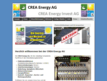 Tablet Screenshot of creaenergy.ch